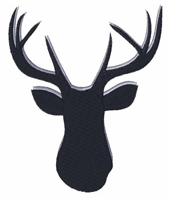 Deer Silhouette Machine Embroidery Design