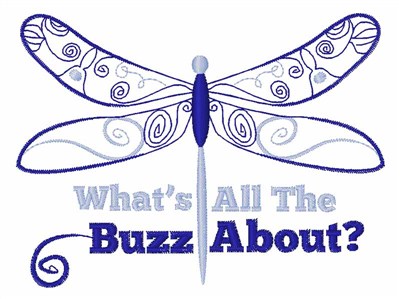 Whats The Buzz Machine Embroidery Design
