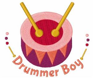 Picture of Drummer Boy Machine Embroidery Design