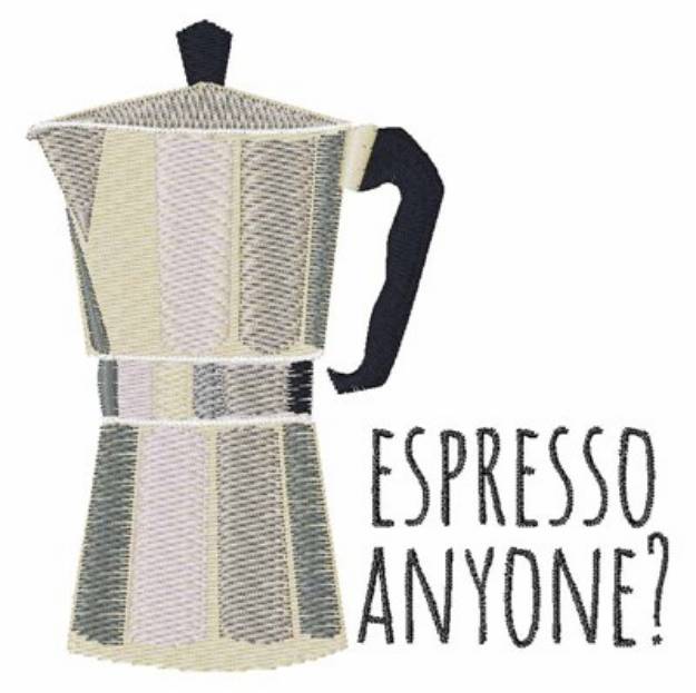 Picture of Espresso Anyone Machine Embroidery Design