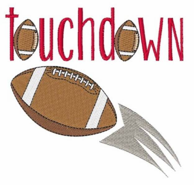 Picture of Touchdown Football Machine Embroidery Design