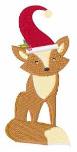 Picture of Christmas Fox Machine Embroidery Design
