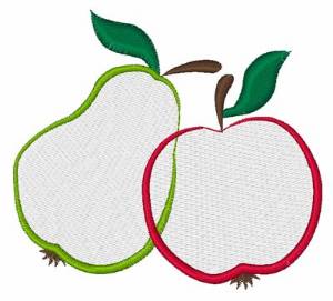 Picture of Pear & Apple Machine Embroidery Design