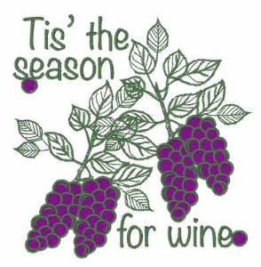 Picture of Wine Season Machine Embroidery Design