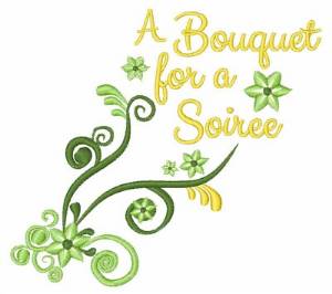Picture of Bouquet Soiree Machine Embroidery Design