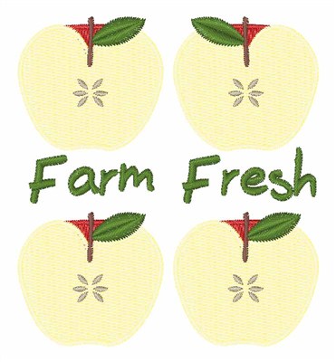 Farm Fresh Machine Embroidery Design