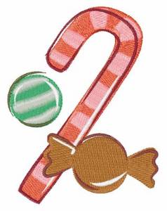Picture of Christmas Candy  Machine Embroidery Design