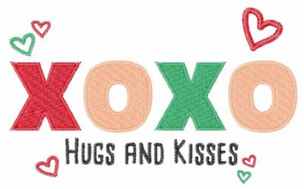 Picture of Hugs And Kisses Machine Embroidery Design