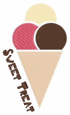 Sweet Treat Ice Cream Machine Embroidery Design
