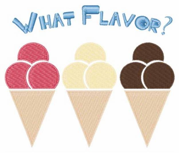 Picture of What Flavor? Machine Embroidery Design