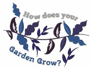 Picture of How Does Your Garden Grow Machine Embroidery Design