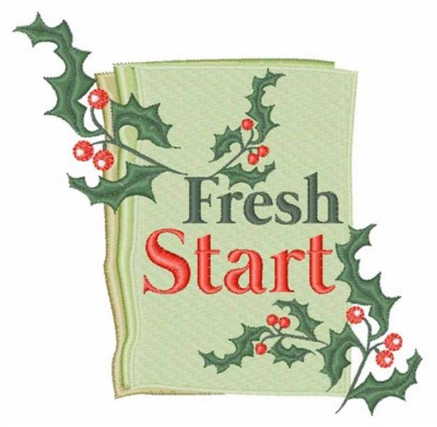 Picture of Fresh Start Holly Machine Embroidery Design