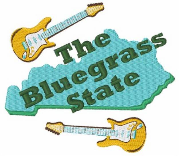 Picture of The Bluegrass State Machine Embroidery Design