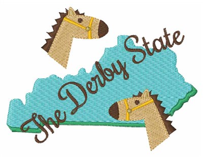 The Derby State Machine Embroidery Design