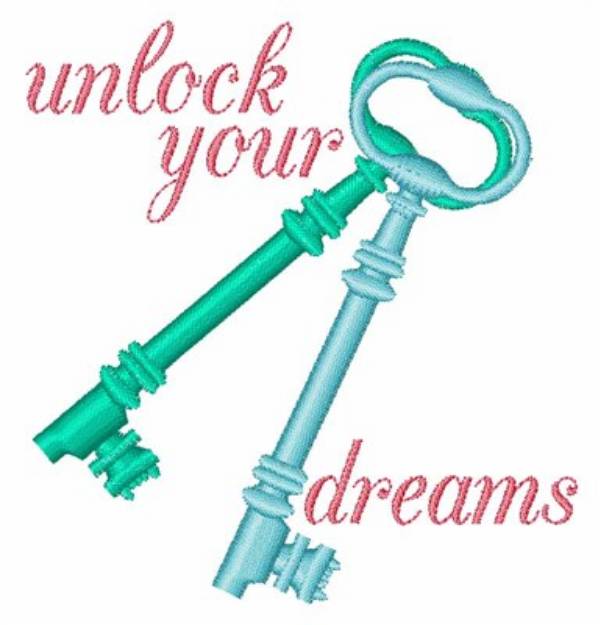 Picture of Unlock Your Dreams Machine Embroidery Design