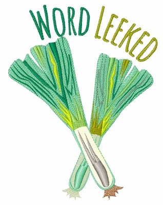 Word Leeked Machine Embroidery Design