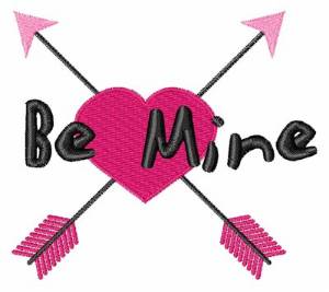 Picture of Be Mine Arrows Machine Embroidery Design