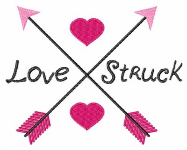 Picture of Love Struck Arrows Machine Embroidery Design