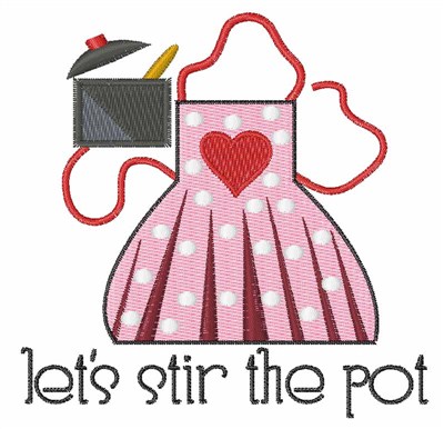 Stir The Pot Machine Embroidery Design