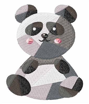 Panda Bear Machine Embroidery Design