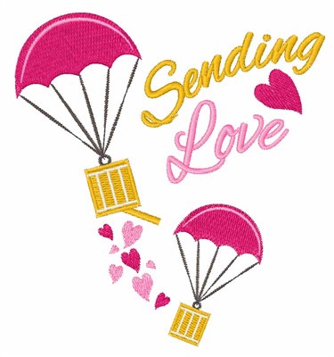 Sending Love Machine Embroidery Design