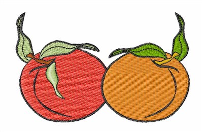 Peaches Machine Embroidery Design