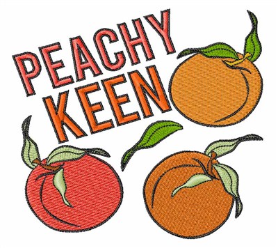 Peachy Keen Machine Embroidery Design