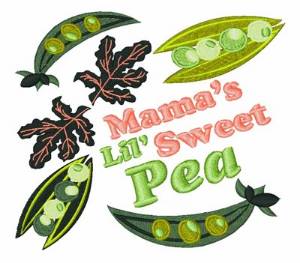 Picture of Lil Sweet Pea Machine Embroidery Design
