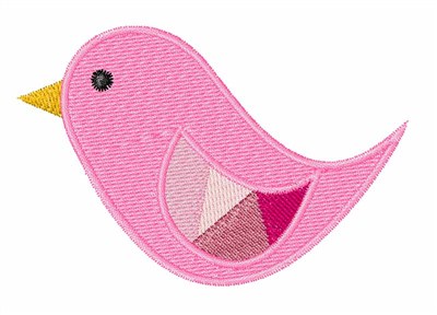 Pink Bird Machine Embroidery Design