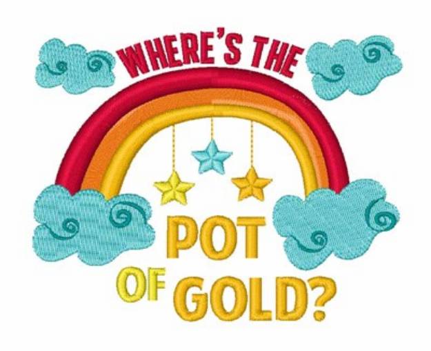 Picture of Wheres The Pot Of Gold Machine Embroidery Design