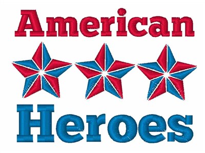 American Heroes Machine Embroidery Design
