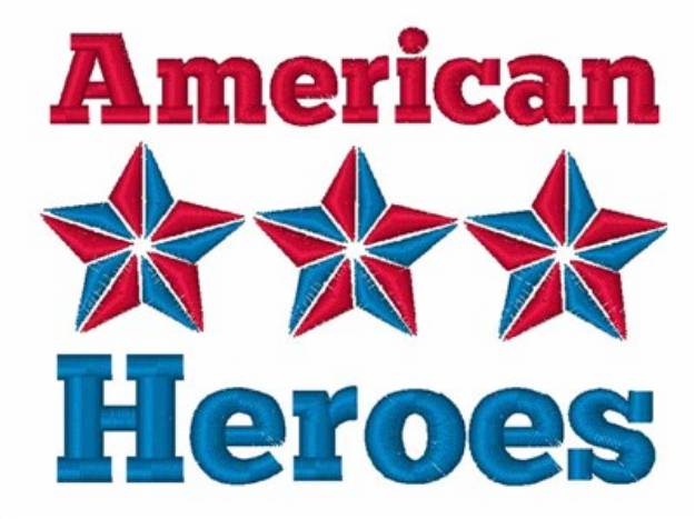 Picture of American Heroes Machine Embroidery Design