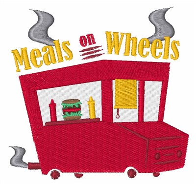 Meals On Wheels Machine Embroidery Design