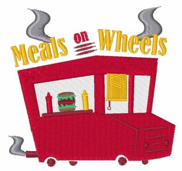 Picture of Meals On Wheels Machine Embroidery Design