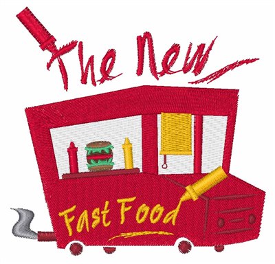 New Fast Food Machine Embroidery Design