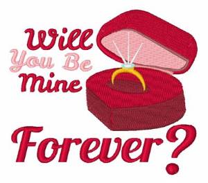 Picture of Be Mine Forever Machine Embroidery Design
