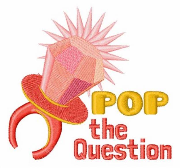 Picture of Pop The Question Machine Embroidery Design