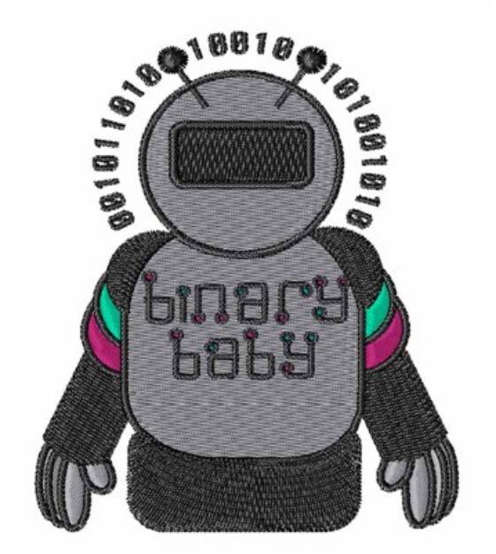 Picture of Binary Baby Machine Embroidery Design