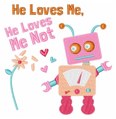 He Loves Me Machine Embroidery Design