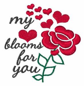 Picture of My Heart Blooms Machine Embroidery Design