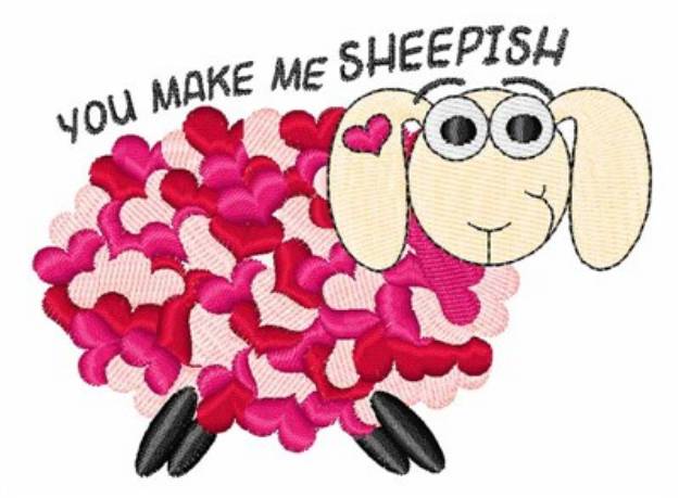 Picture of You Make Me Sheepish Machine Embroidery Design