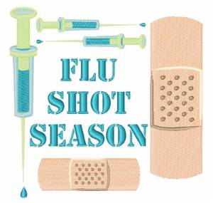 Picture of Flu Shot Season Machine Embroidery Design
