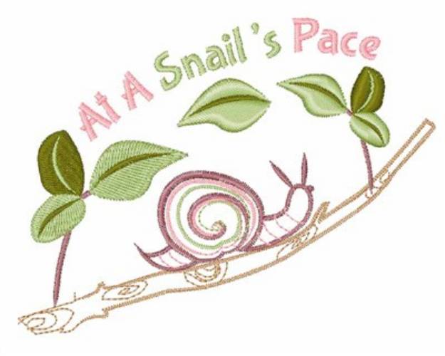 Picture of At A Snails Pace Machine Embroidery Design