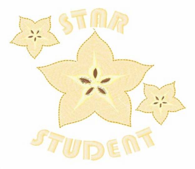 Picture of Star Student Machine Embroidery Design