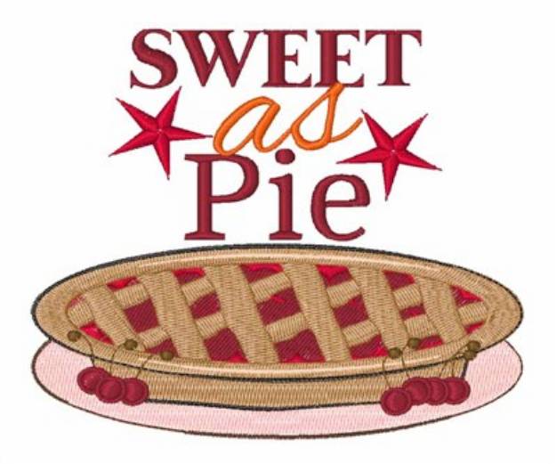 Picture of Sweet As Pie Machine Embroidery Design