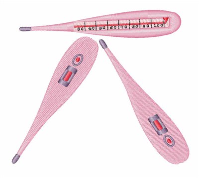Thermometers Machine Embroidery Design