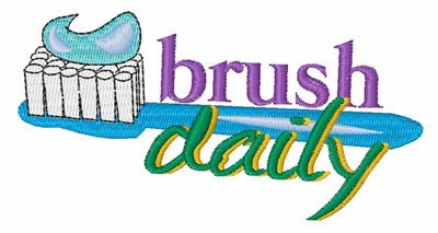 Brush Daily Machine Embroidery Design