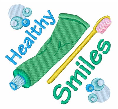 Healthy Smiles Machine Embroidery Design