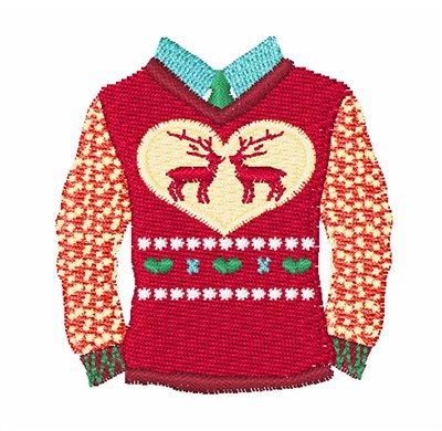 Ugly Christmas Sweater Machine Embroidery Design