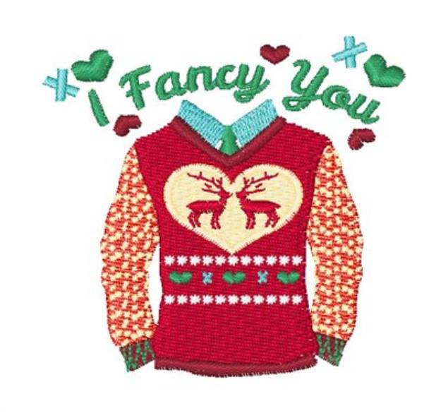Picture of I Fancy You Machine Embroidery Design